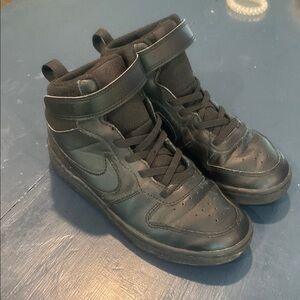 Nike Black Leather High-Tops